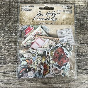 Bundle of 3 packs of Tim Holtz Ephemera Pack “Field Notes”